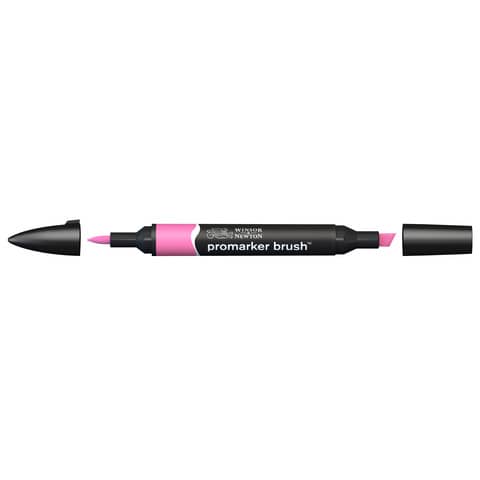 Pennarelli Winsor&Newton Promarker Brush doppia punta scalpello-pennello - cerise M647 - 0204375